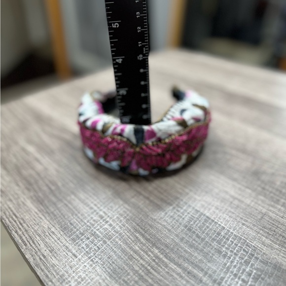 Stylish Pink and White Headband - Picture 5 of 5